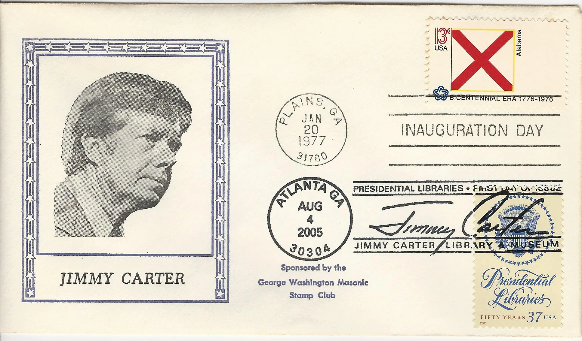 Inauguration Jimmy Carter Postmark #1: Washington, DC —&hellip;